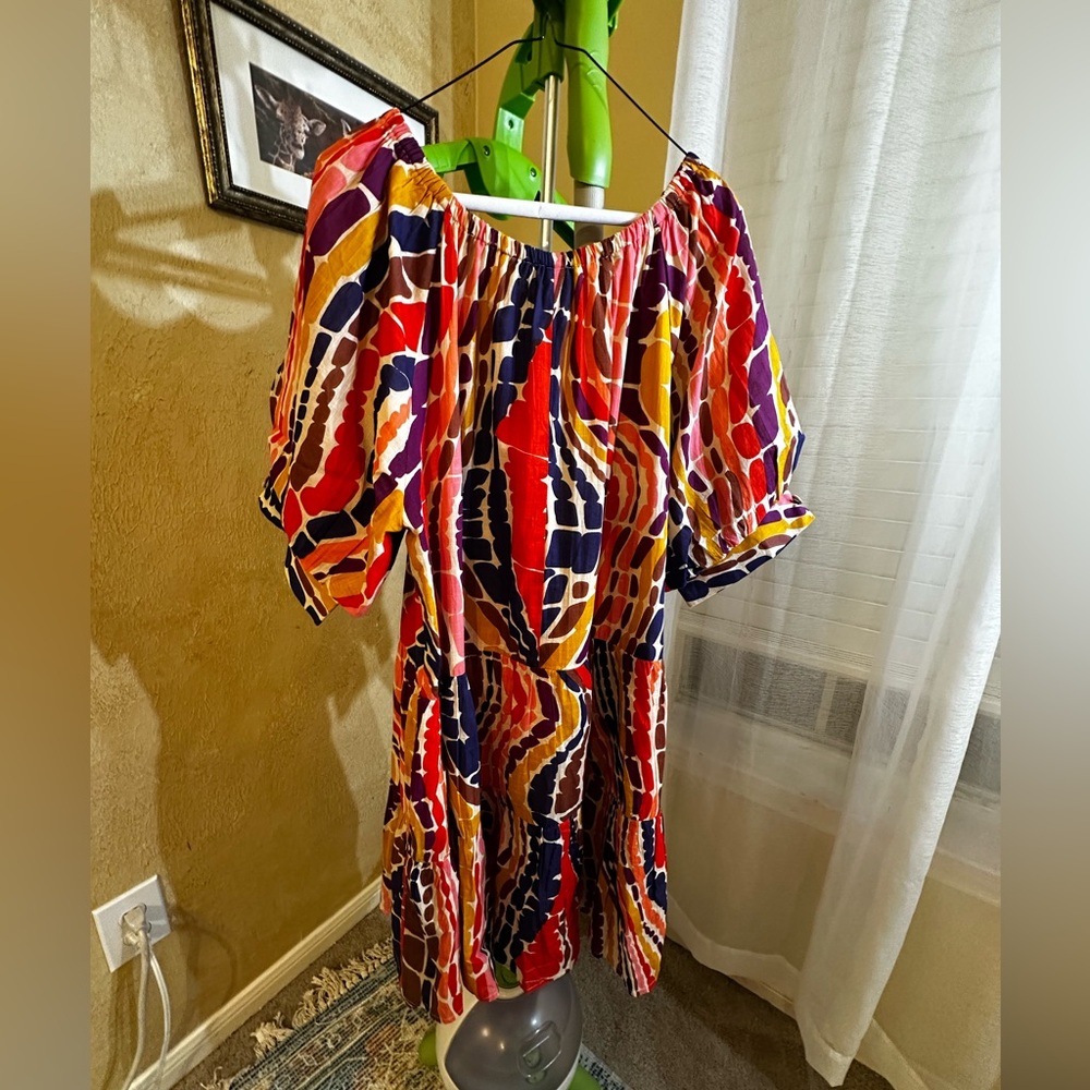 Uncle Frank Colorful Abstract Mini Dress - Picture 2 of 8